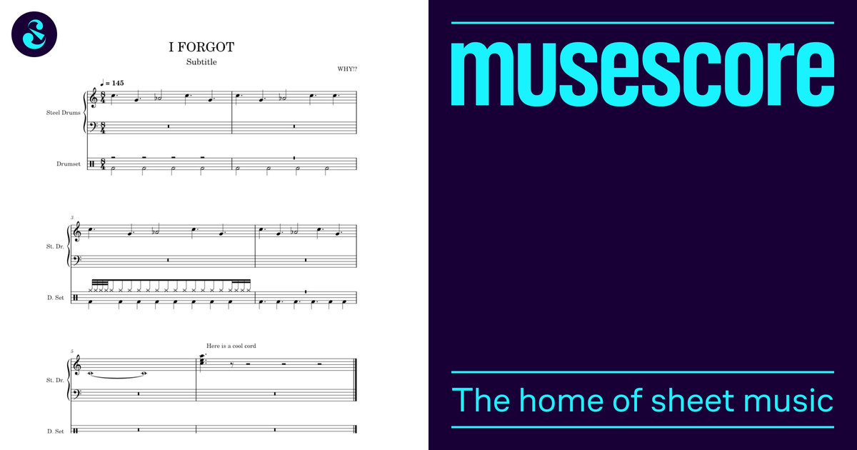 Steel Pan Sheet music for Drum group, Steel drums (Solo)