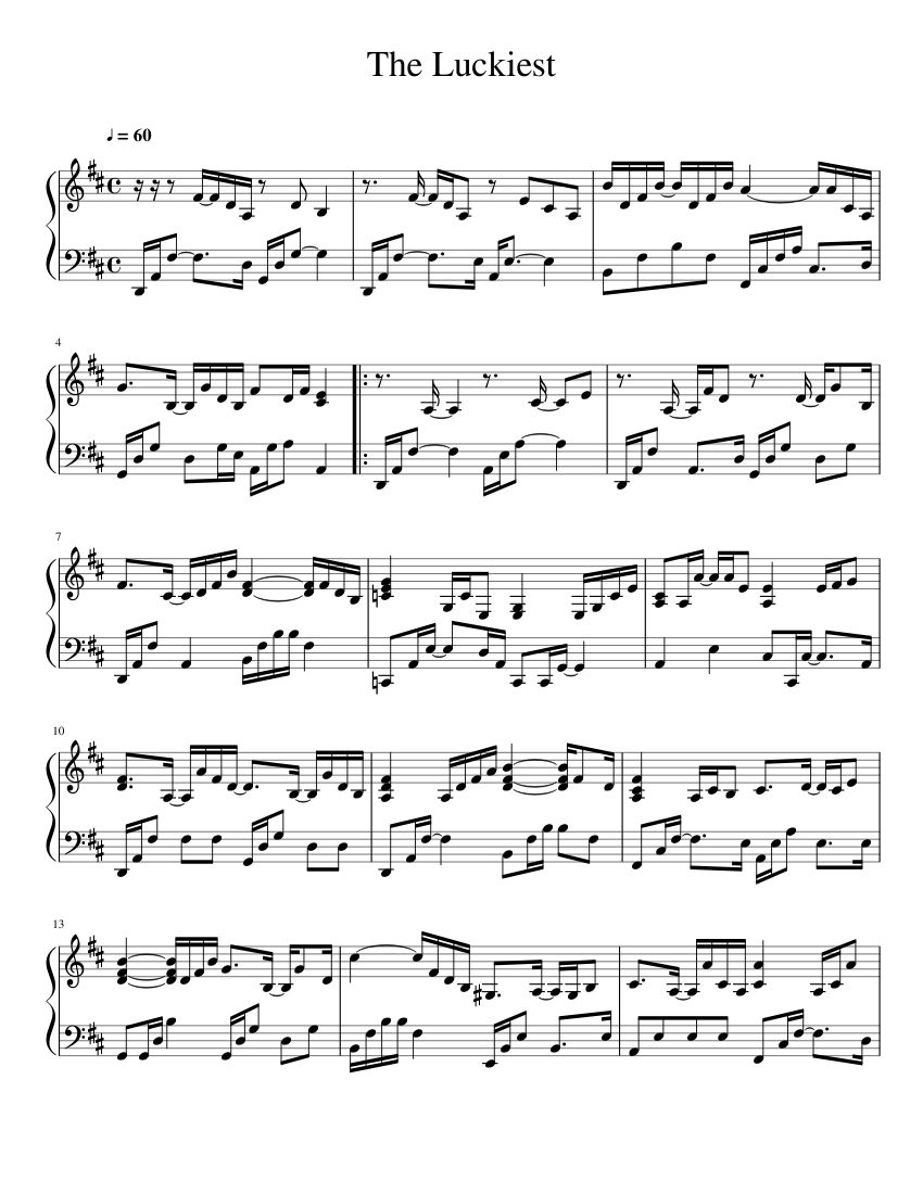 Ben 10 Sheet music for Piano (Solo) Easy