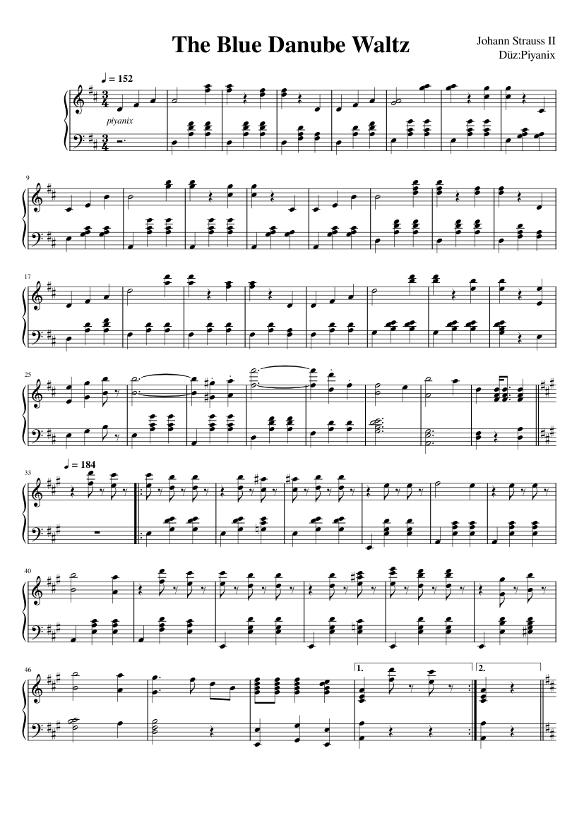 The Blue Danube Op. 314 – Johann Strauss Jr. The Blue Danube Waltz
