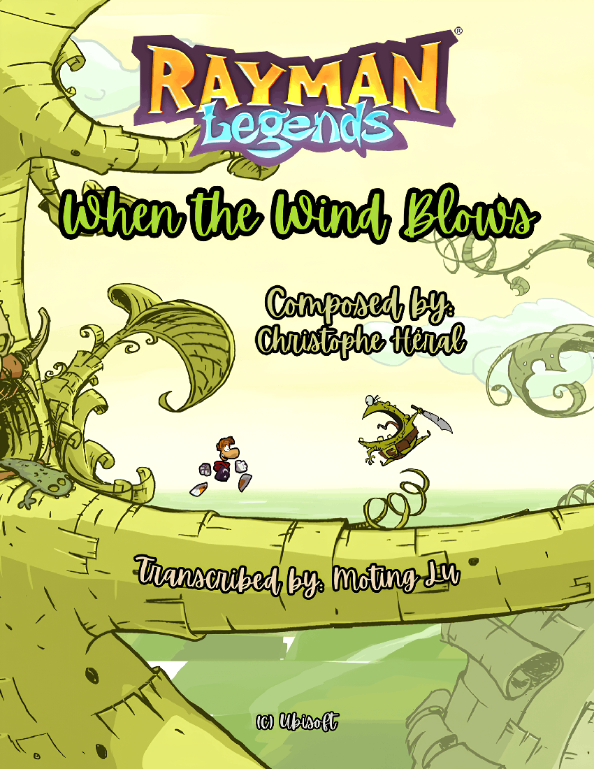 Rayman Raywind When the Wind Blows – Rayman Legends Sheet Music for Harp, Strings ...