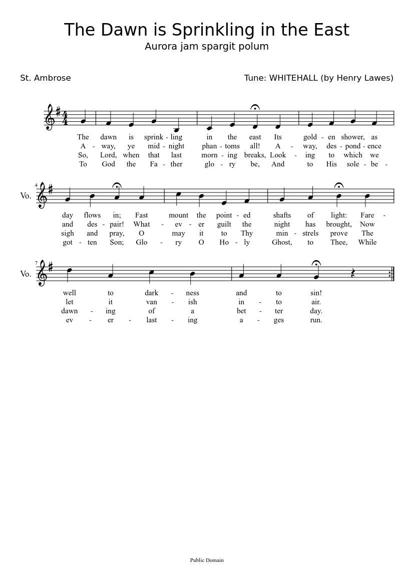 The dawn is sprinkling in the east