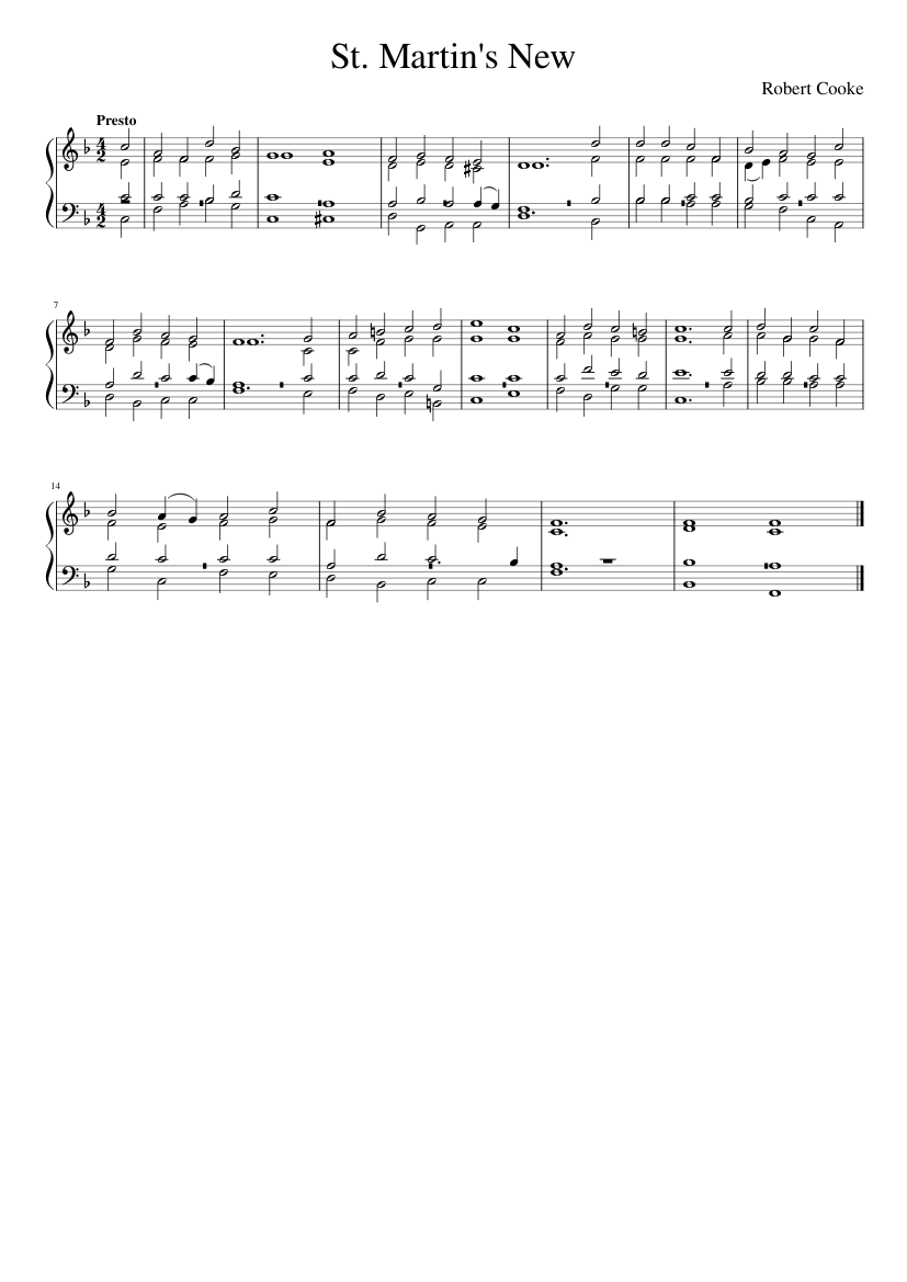 ST. MARTIN'S NEW (Cooke)