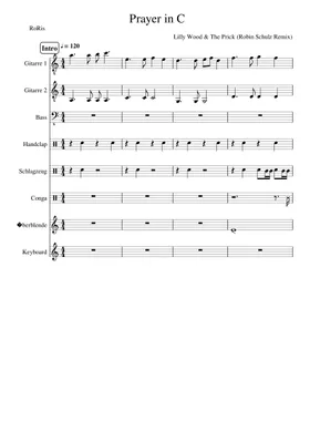 Free Prayer In C by Lilly Wood & The Prick sheet music | Download PDF or  print on Musescore.com