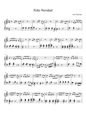 Free Feliz Navidad by José Feliciano sheet music