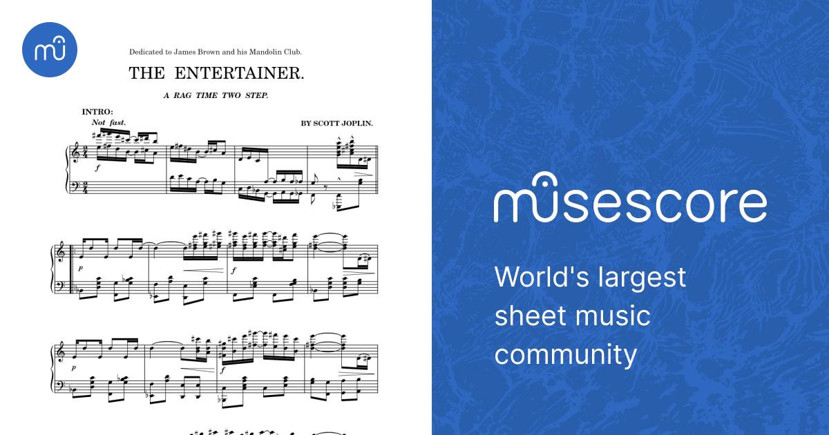 The Entertainer 1902 Scott Joplin Sheet music for Piano (Solo