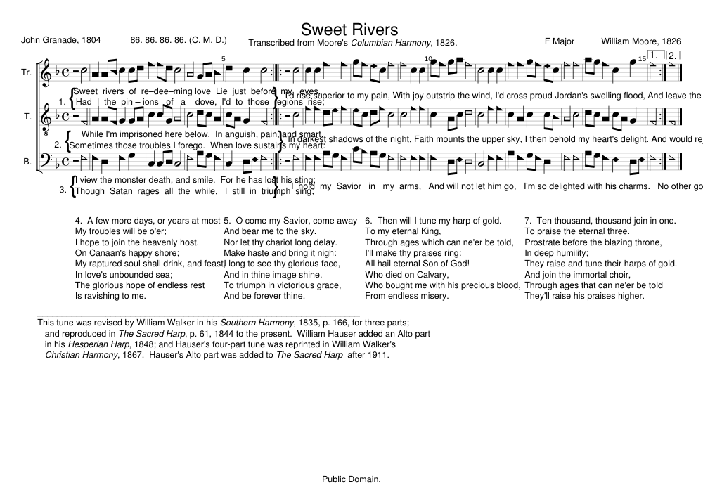 Sweet Rivers - William Moore