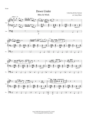 Down under sheet music | Play, print, and download in PDF or MIDI sheet  music on Musescore.com