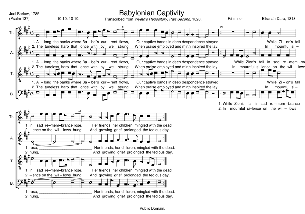 Babylonian Captivity - Elkanah Dare