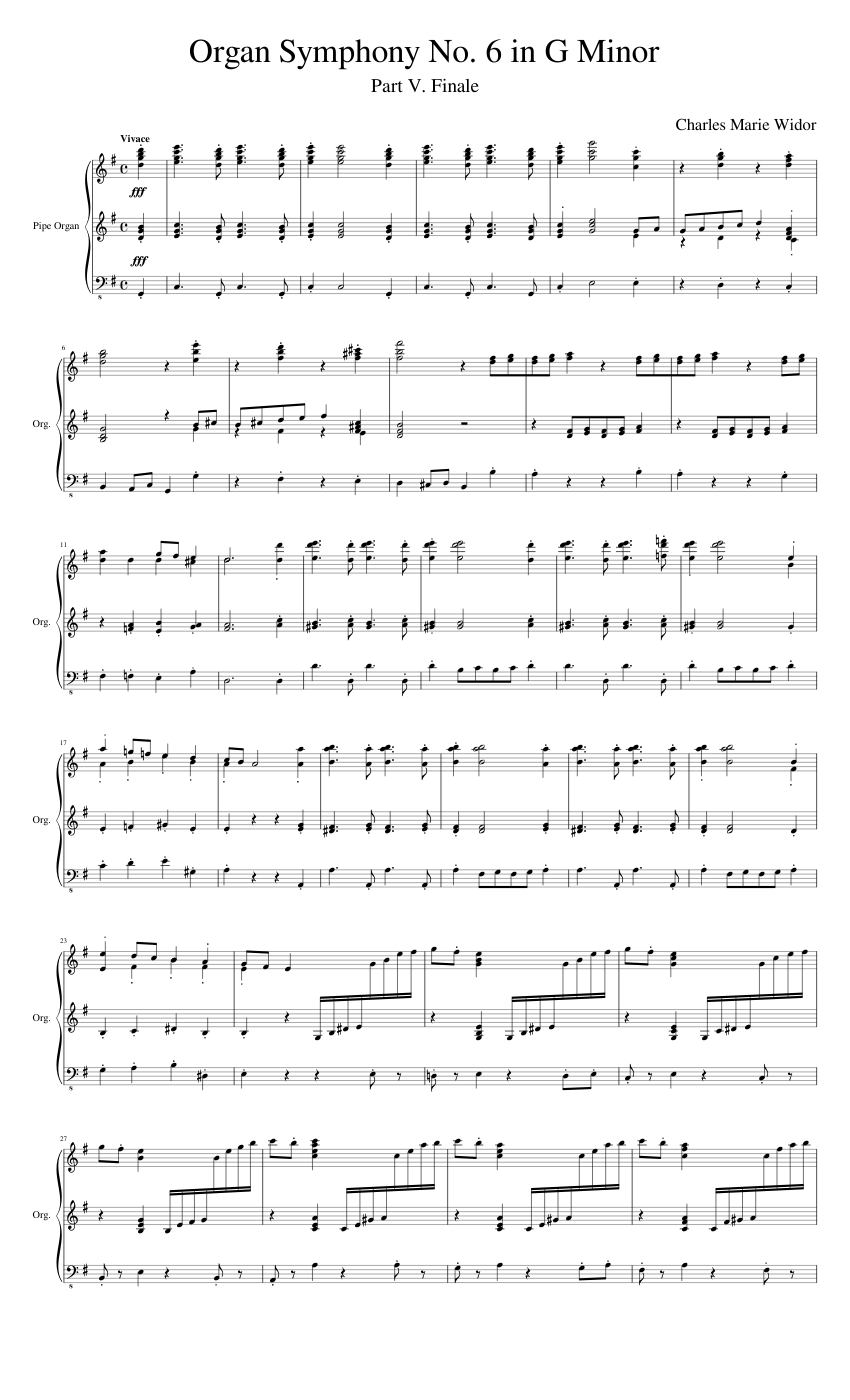 Organ Symphony No.6 Op.42 No.2