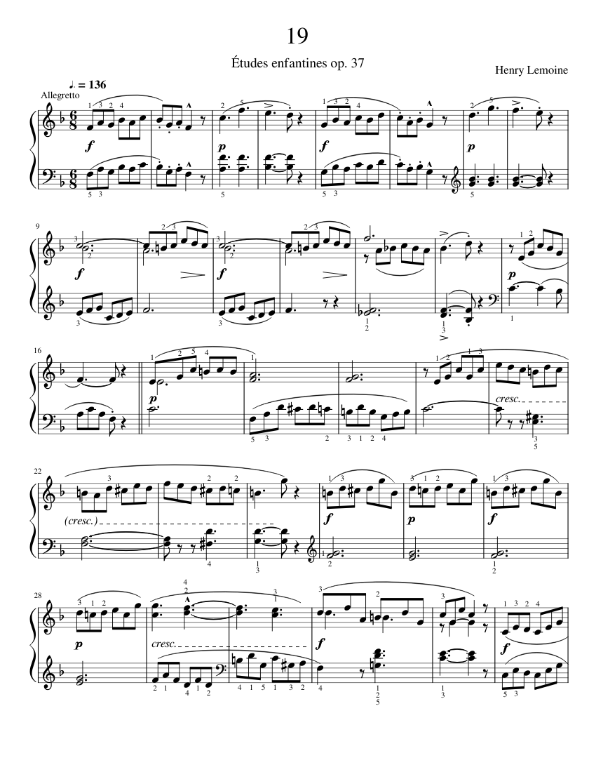 Études enfantines Op.37