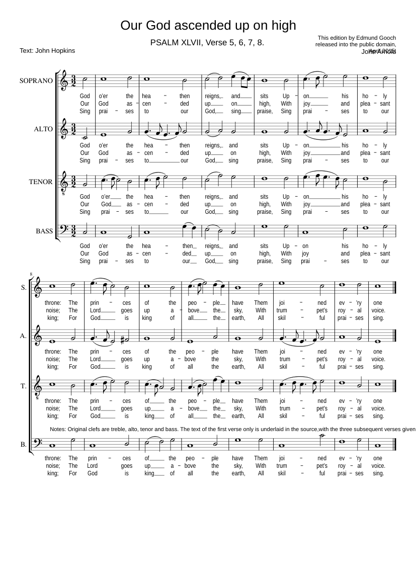 Our God ascended up on high