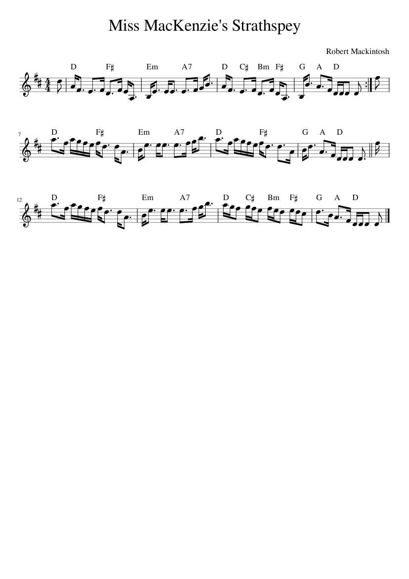 Miss MacKenzie's Strathspey