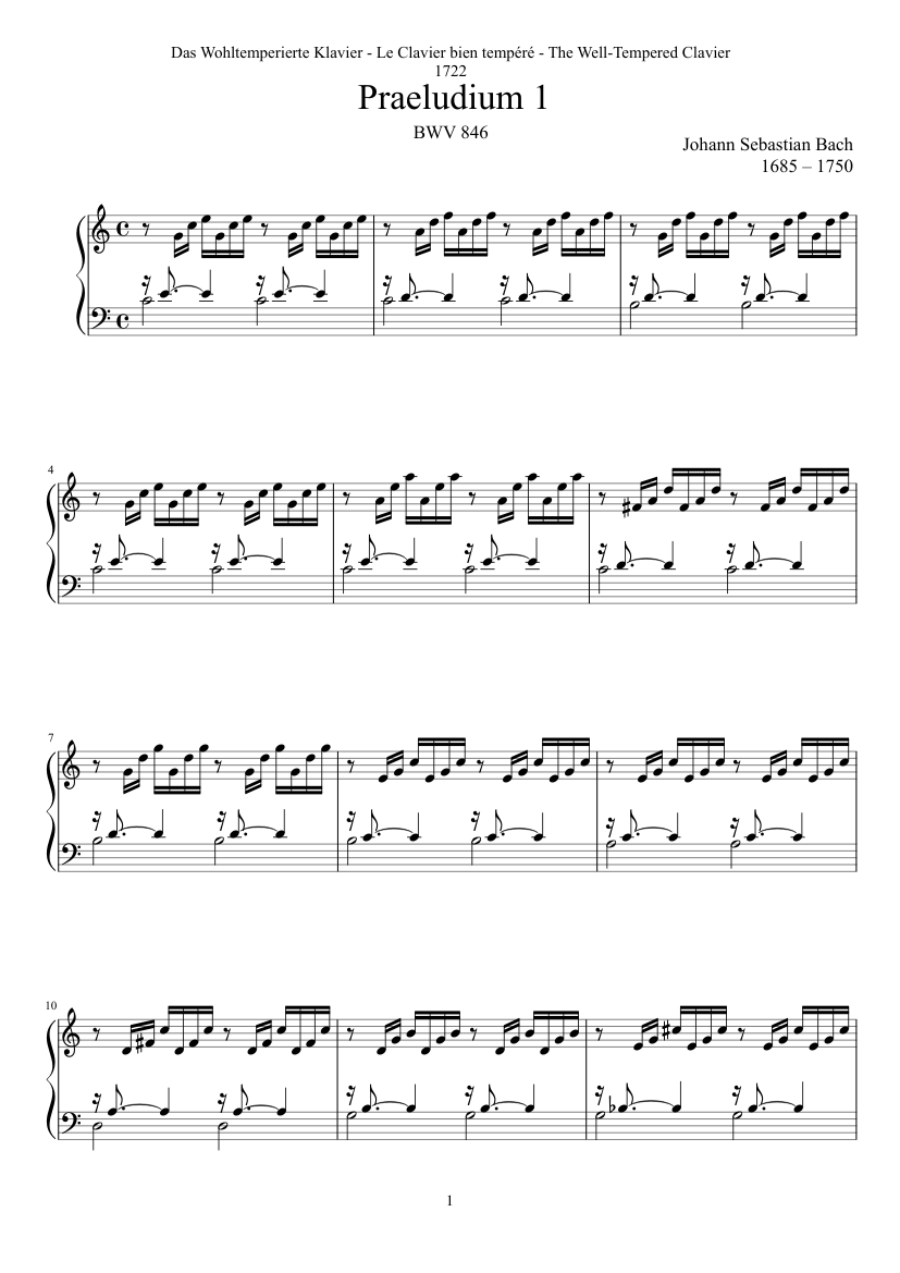 Prelude and Fugue in C major BWV 846