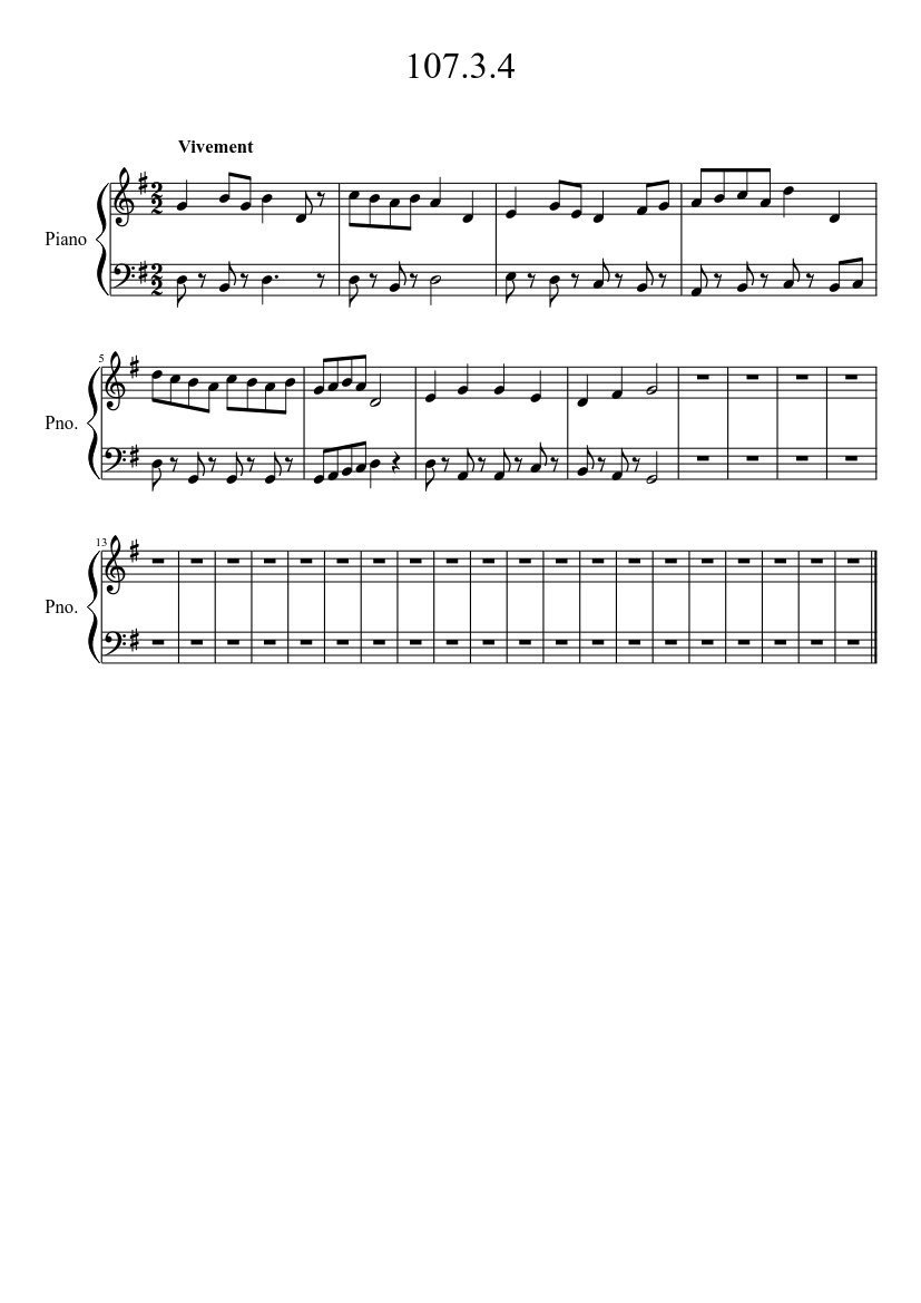 Barney Theme Song With Counterpoint Sheet Music for Piano (Solo) easy ...