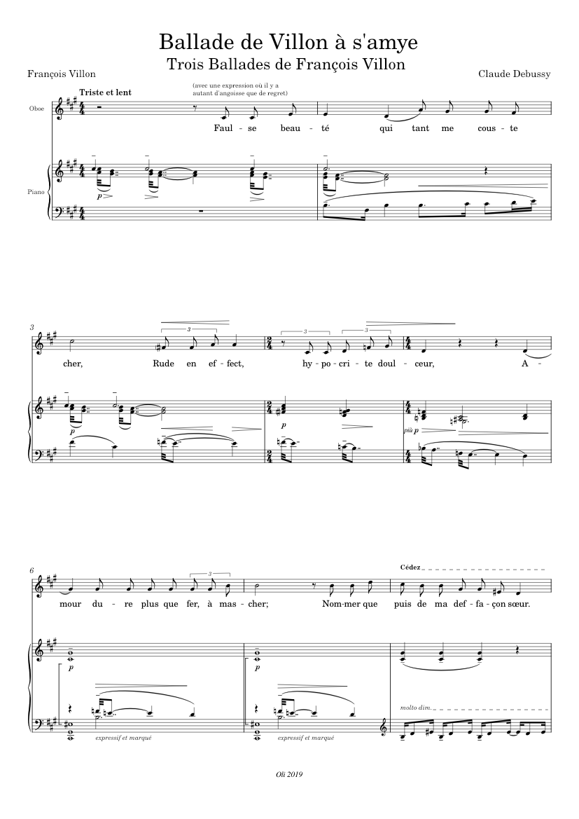 3 Ballades de François Villon