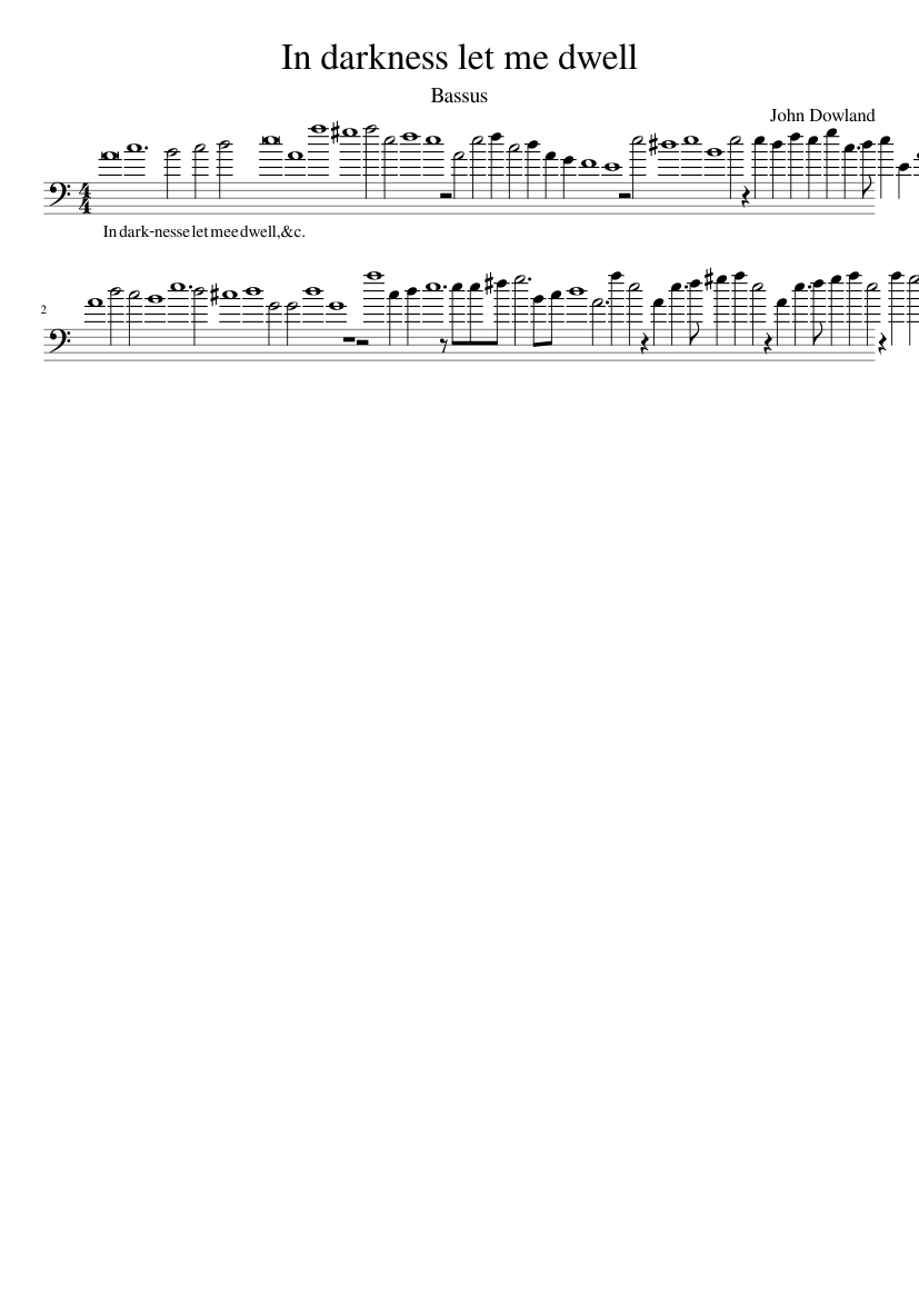 In darkness let me dwell