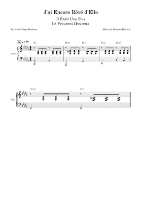 Free Il Etait Une Fois sheet music | Download PDF or print on Musescore.com