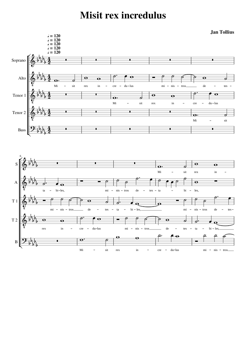 Misit rex incredulus