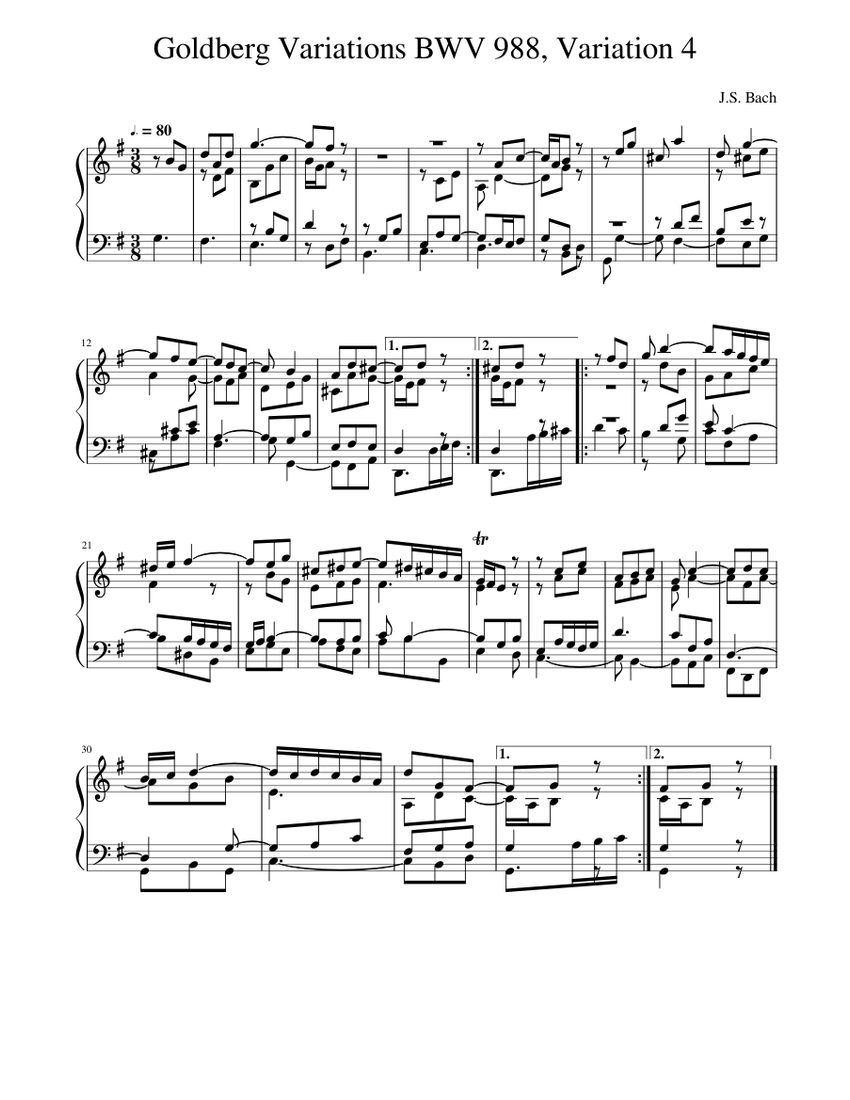 Goldberg-Variationen BWV 988: Variatio 1, A 1 Clav. - YouTube Music