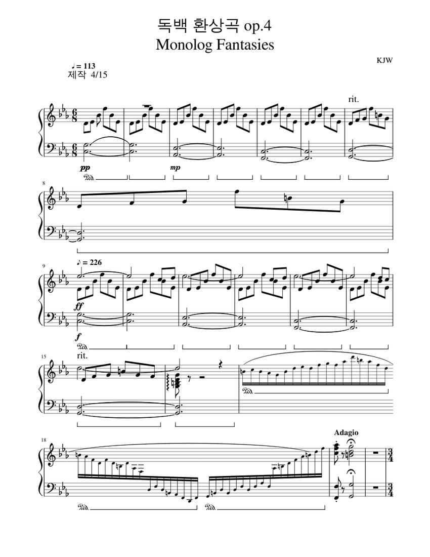fantasy Sheet music for Piano (Solo) | Musescore.com