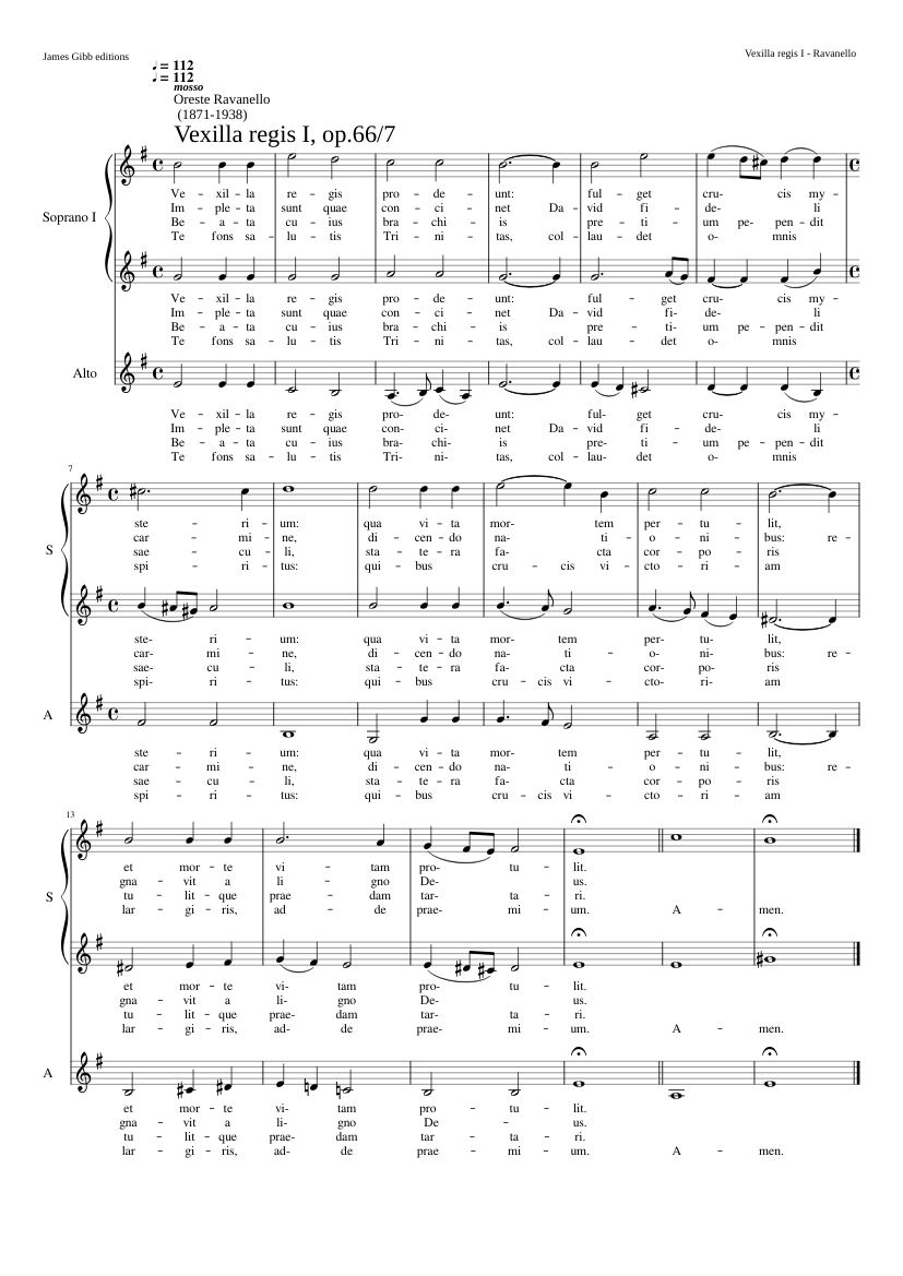 Vexilla regis I op.66/7