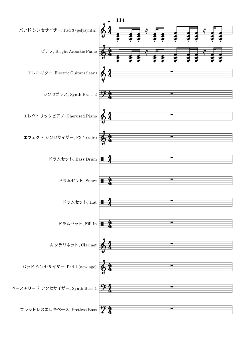 Erasure__A_Little_Respect VOCALOID Sheet music for Piano, Guitar, Bass