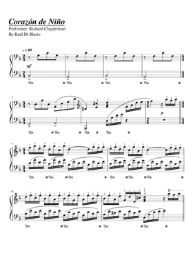 Free Corazón de niño by Raúl di Blasio sheet music | Download PDF or print  on Musescore.com