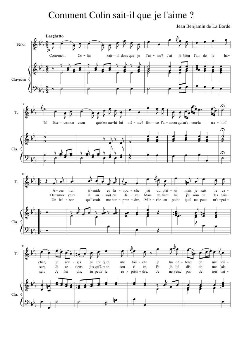 Comment Colin sait-il que je l'aime ?