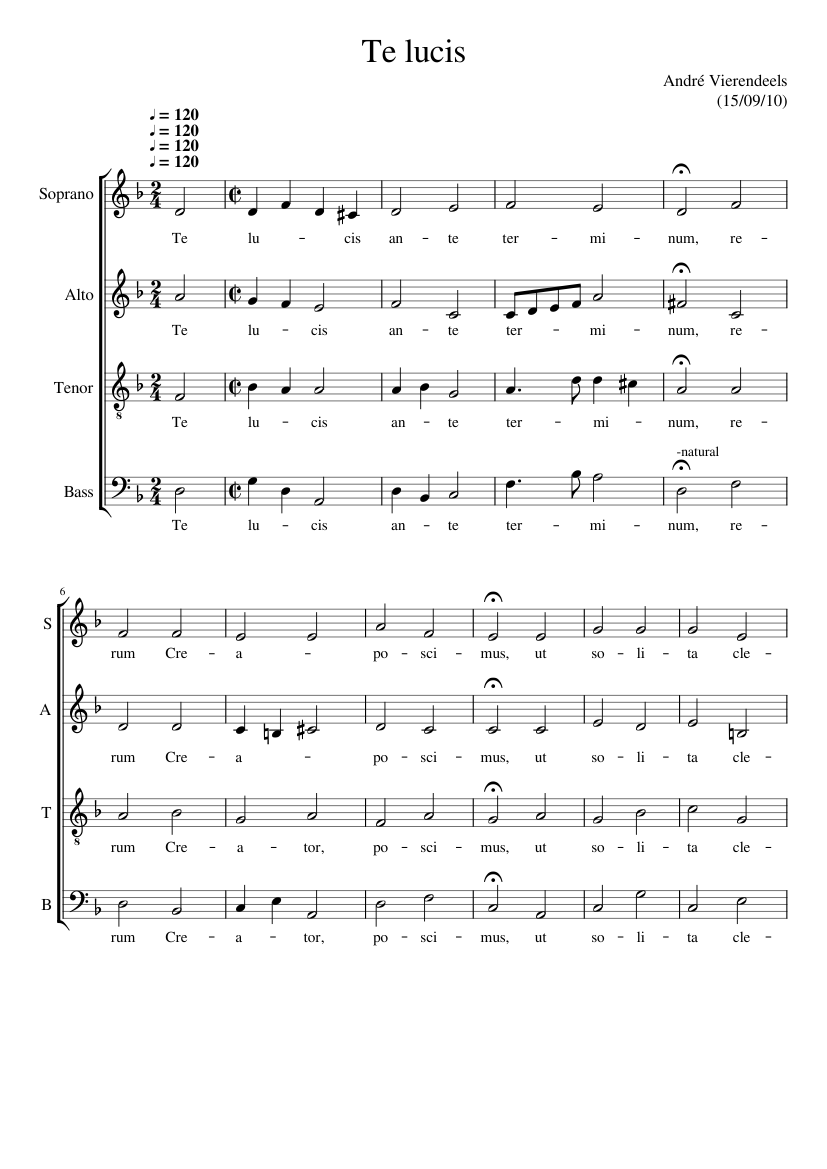 Te lucis ante terminum I