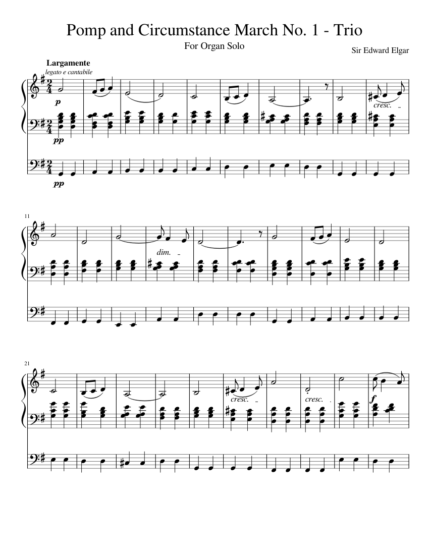 Pomp and Circumstance March No.1 Op.39 No.1