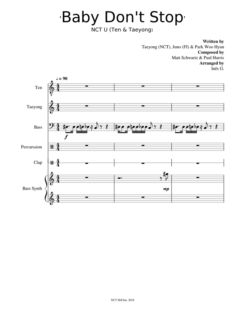 Baby Don T Stop Nct U Sheet Music For Drum Group Vocals Bass Hand Clap More Instruments Mixed Ensemble Musescore Com Find out more in our cookies & similar technologies policy. baby don t stop nct u sheet music for