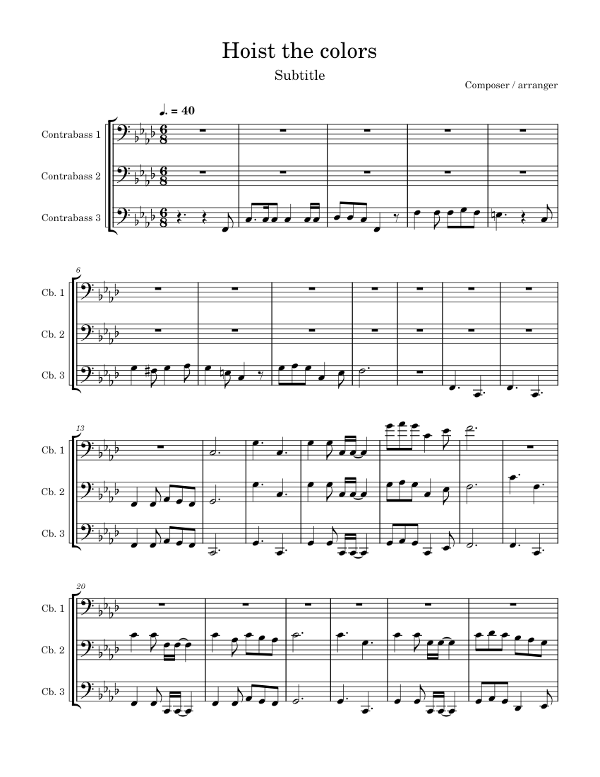 Hoist the colors hans zimmer hoist the colors sheet music for