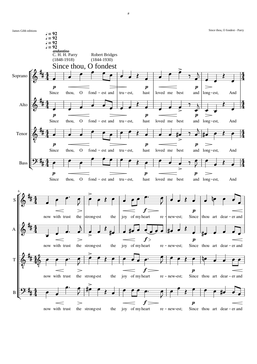 Since thou O fondest