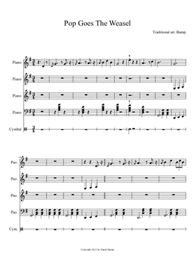 pop goes the weasel by Misc Children free sheet music | Download PDF or  print on Musescore.com