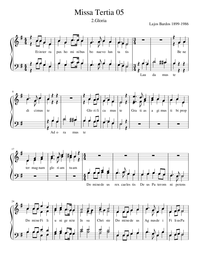 Missa Tertia 2. Gloria