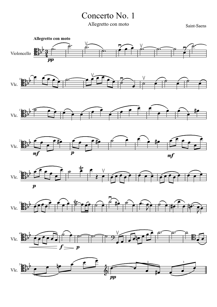 Concerto No. 1 - Allegretto con moto