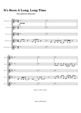 It's Been A Long, Long Time – Harry James It's Been A Long, Long Time Sheet  music for Saxophone alto (Solo)