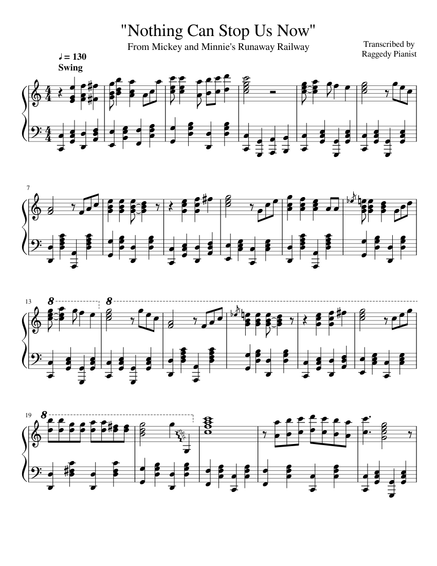 "Nothing Can Stop Us Now" from Mickey and Minnie's Runaway Railway