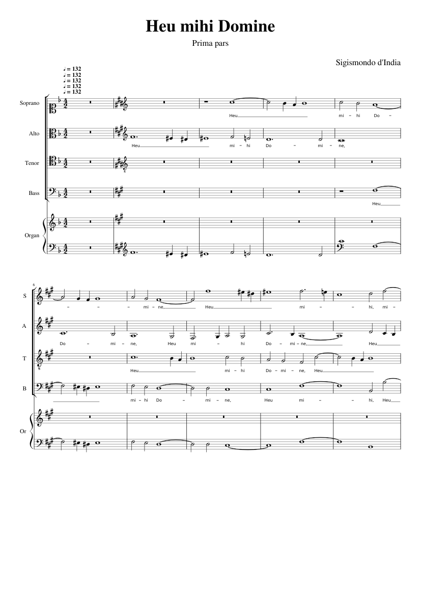 Heu mihi Domine (prima pars)