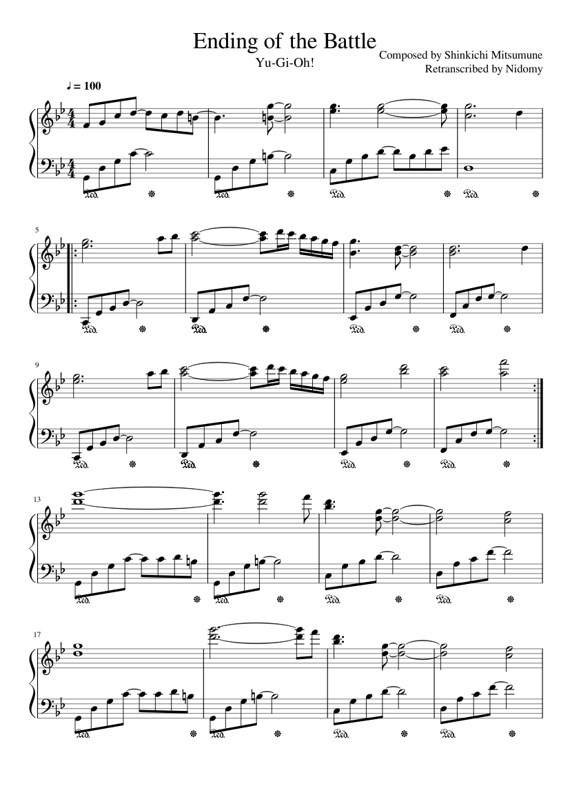 Yu-Gi-Oh! 5D's - Synchro Summoning Theme [Piano Arrangement] 