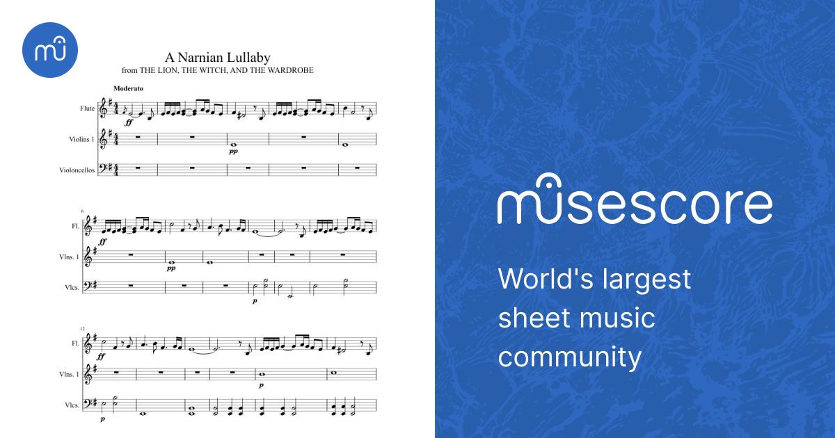 A Narnian Lullaby Sheet music for Flute (Solo) | Musescore.com