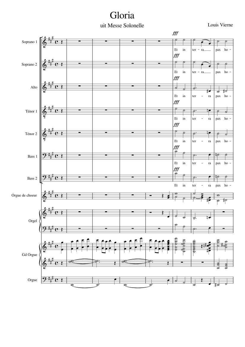 Gloria uit Messe Solennelle (Vierne)