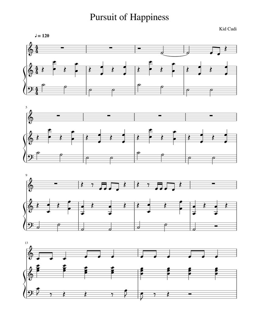 Pursuit Of Happiness Kid Cudi I'm on the pursuit of happiness and i everything that shine ain't always gonna be gold, hey i'll be fine once i get it, i'll be good. pursuit of happiness kid cudi