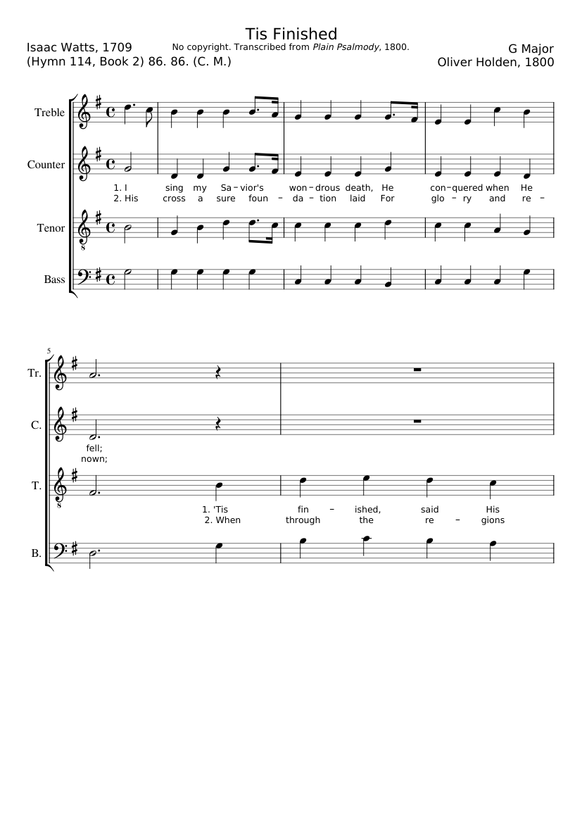 Tis Finished