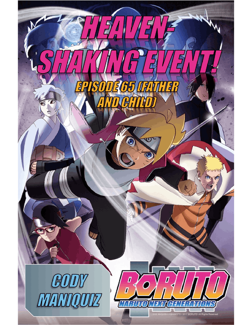 Heaven Shaking Event DÅten Two Gods And Boruto Vs Momoshiki Boruto Naruto Next Generations Episode 65 Father And Child Sheet Music For Flute Drum Group Guitar Bass More Instruments Rock Band 火影忍者 naruto theme song | chinese bamboo flute cover | jae meng. heaven shaking event dÅten two gods