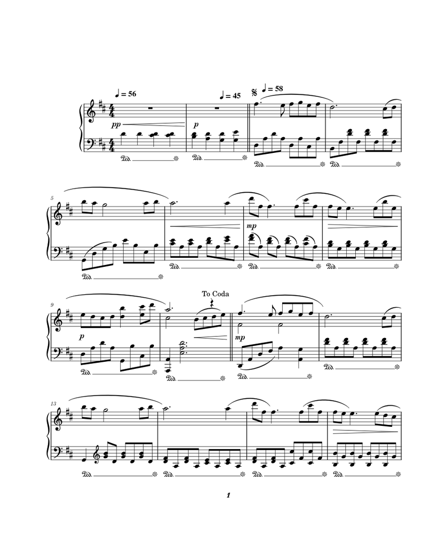 La Califfa - Ennio Morricone Sheet music for Piano (Solo) | Musescore.com