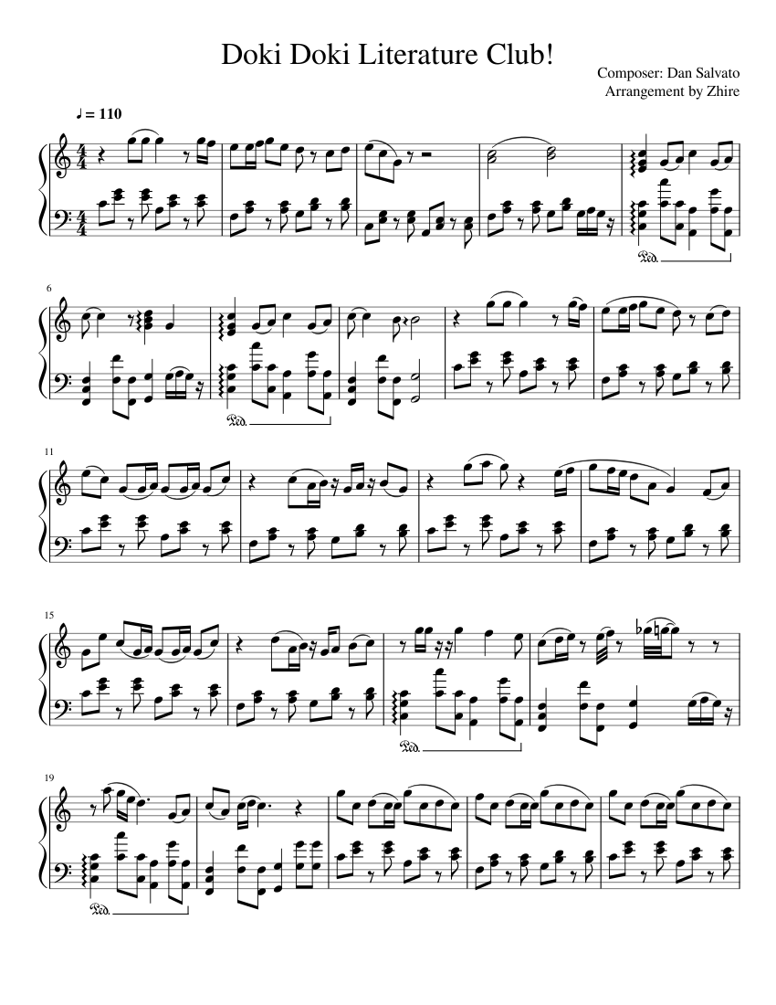 Play With Me - DDLC Sheet music for Piano (Solo)