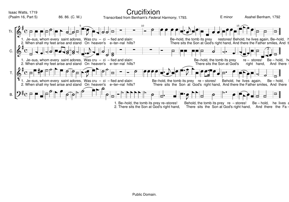 Crucifixion - Asahel Benham
