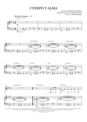 Free Cuerpo Y Alma (Body And Soul) by Esperanza Spalding sheet music |  Download PDF or print on Musescore.com
