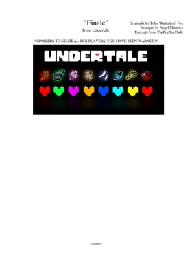 Free Undertale - Finale by Misc Computer Games sheet music | Download PDF  or print on Musescore.com